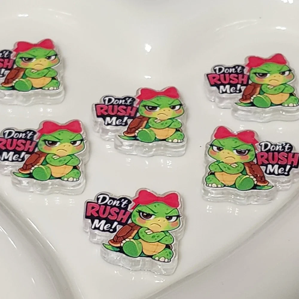 Turtle Beads 2 Pcs Focal Bead Beaded Pen Jewelry Making Dont Rush Me